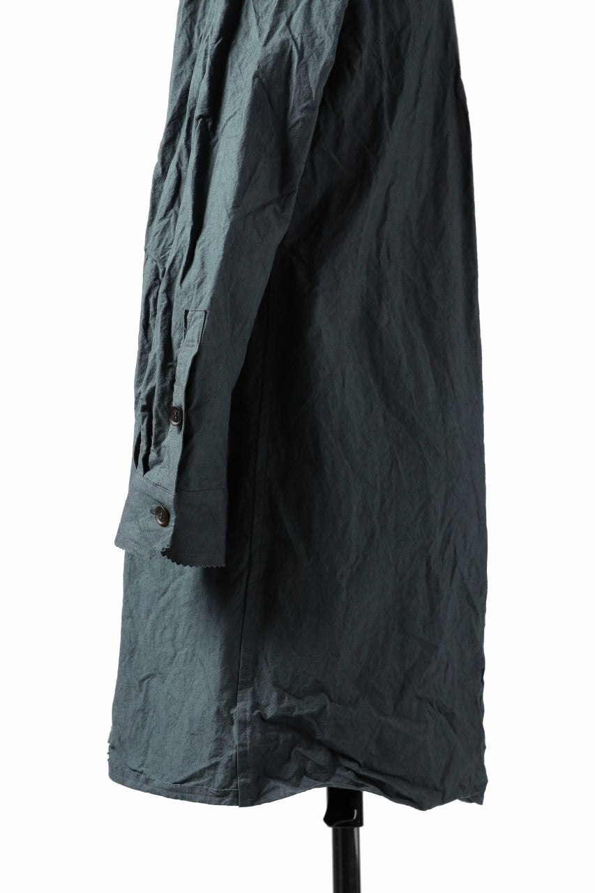 画像をギャラリービューアに読み込む, YUTA MATSUOKA semi long shirts / triple wash typewriter (light blue)