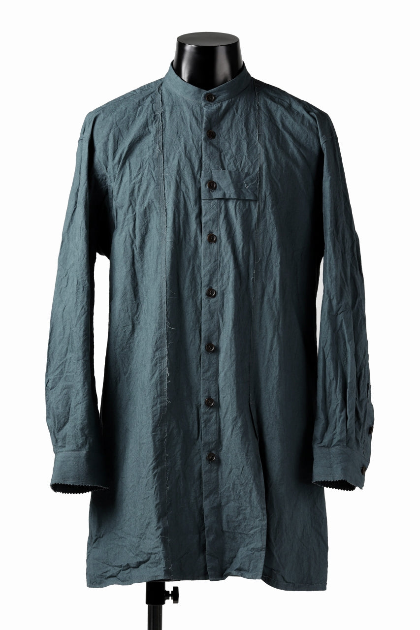 画像をギャラリービューアに読み込む, YUTA MATSUOKA semi long shirts / triple wash typewriter (light blue)