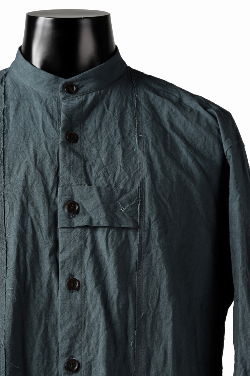 画像をギャラリービューアに読み込む, YUTA MATSUOKA semi long shirts / triple wash typewriter (light blue)