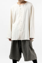 画像をギャラリービューアに読み込む, YUTA MATSUOKA round neck shirt / cotton silk nep viyella (white)