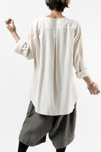 画像をギャラリービューアに読み込む, YUTA MATSUOKA round neck shirt / cotton silk nep viyella (white)