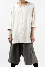 画像をギャラリービューアに読み込む, YUTA MATSUOKA round neck shirt / cotton silk nep viyella (white)
