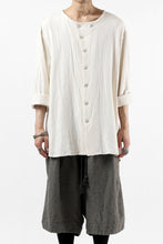 画像をギャラリービューアに読み込む, YUTA MATSUOKA round neck shirt / cotton silk nep viyella (white)