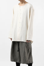 画像をギャラリービューアに読み込む, YUTA MATSUOKA round neck shirt / cotton silk nep viyella (white)