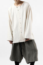 画像をギャラリービューアに読み込む, YUTA MATSUOKA round neck shirt / cotton silk nep viyella (white)
