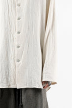 画像をギャラリービューアに読み込む, YUTA MATSUOKA round neck shirt / cotton silk nep viyella (white)