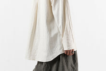 画像をギャラリービューアに読み込む, YUTA MATSUOKA round neck shirt / cotton silk nep viyella (white)
