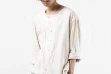 画像をギャラリービューアに読み込む, YUTA MATSUOKA round neck shirt / cotton silk nep viyella (white)