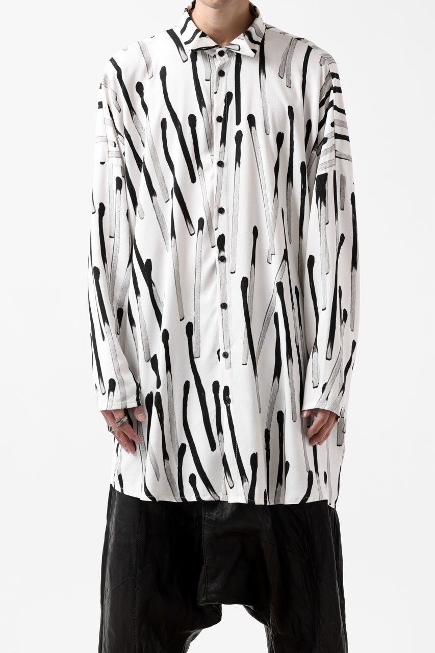 画像をギャラリービューアに読み込む, PAL OFFNER OVER SIZED SHIRT / VISCOSE (MATCHES PRINT)