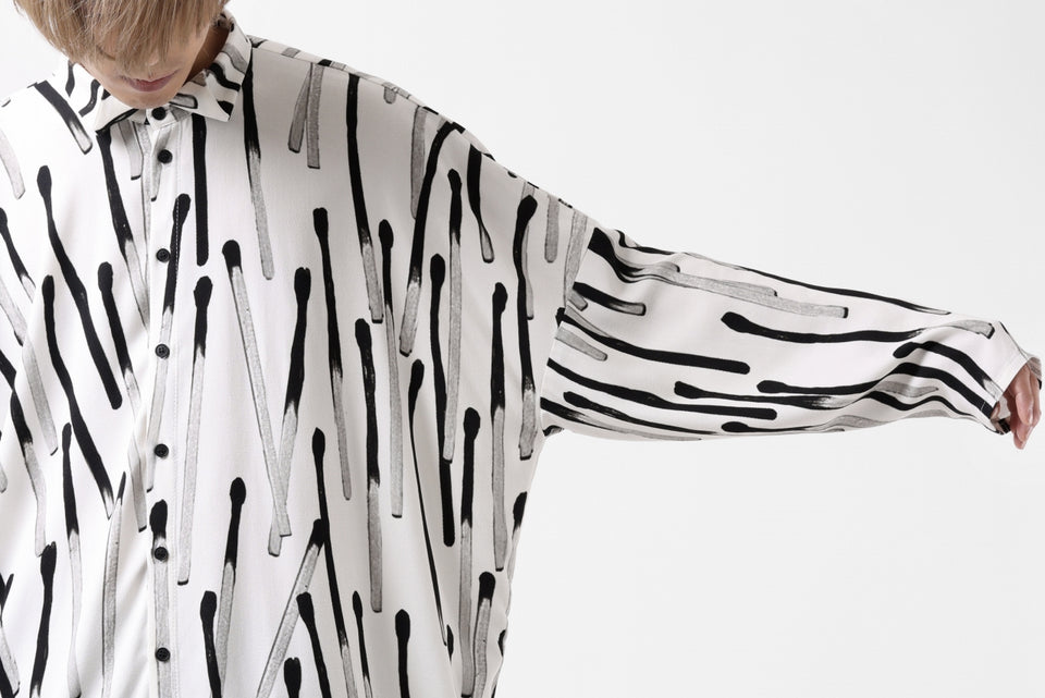 画像をギャラリービューアに読み込む, PAL OFFNER OVER SIZED SHIRT / VISCOSE (MATCHES PRINT)