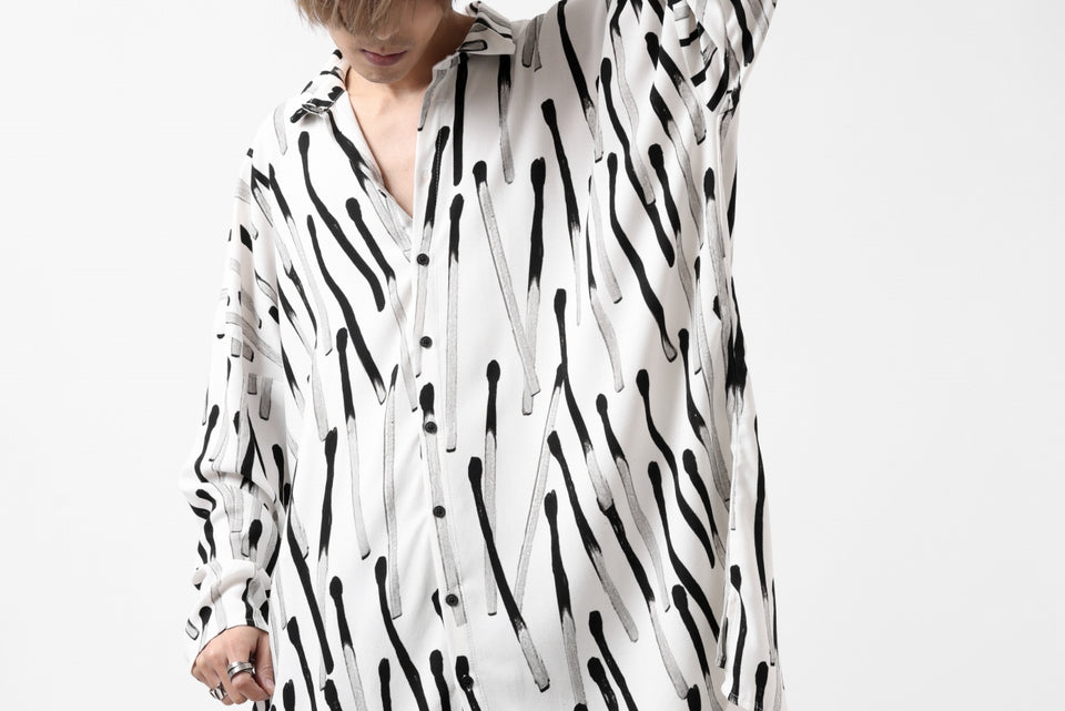 画像をギャラリービューアに読み込む, PAL OFFNER OVER SIZED SHIRT / VISCOSE (MATCHES PRINT)