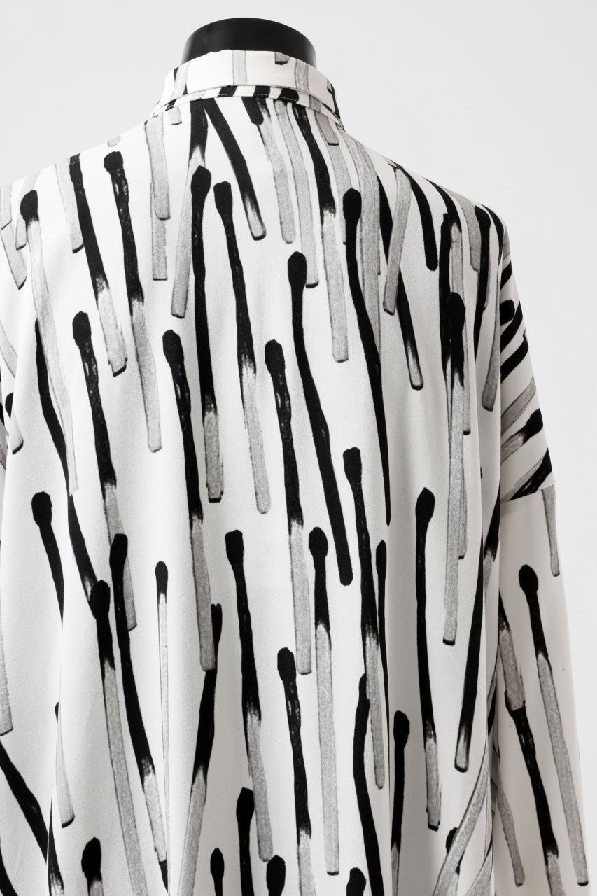 画像をギャラリービューアに読み込む, PAL OFFNER OVER SIZED SHIRT / VISCOSE (MATCHES PRINT)