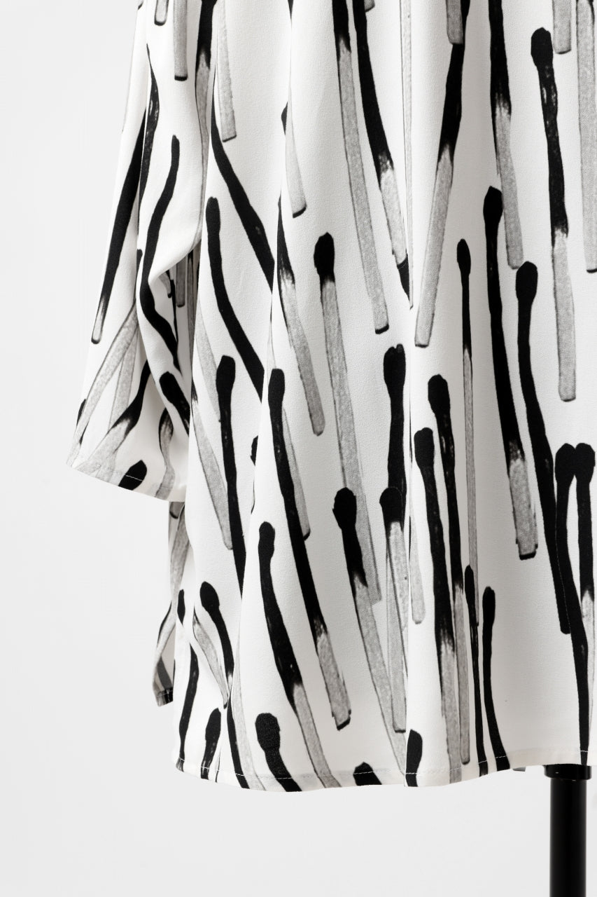 画像をギャラリービューアに読み込む, PAL OFFNER OVER SIZED SHIRT / VISCOSE (MATCHES PRINT)