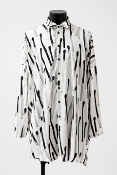 画像をギャラリービューアに読み込む, PAL OFFNER OVER SIZED SHIRT / VISCOSE (MATCHES PRINT)