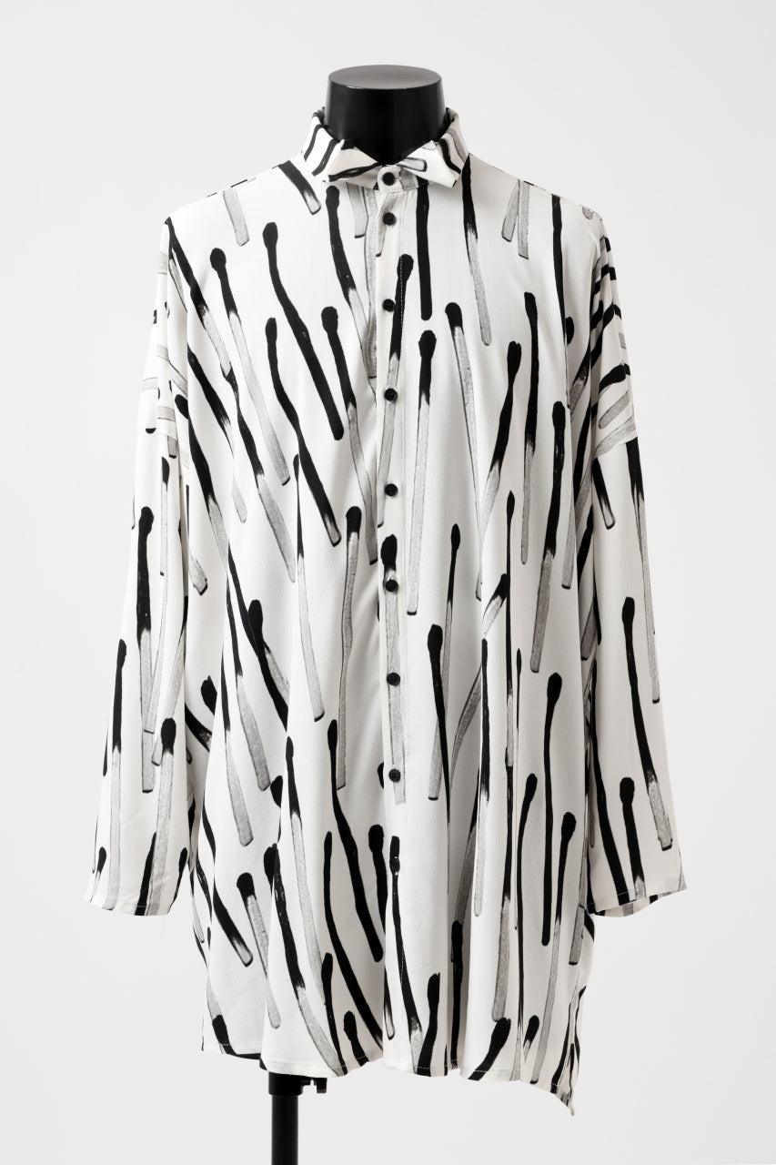 画像をギャラリービューアに読み込む, PAL OFFNER OVER SIZED SHIRT / VISCOSE (MATCHES PRINT)