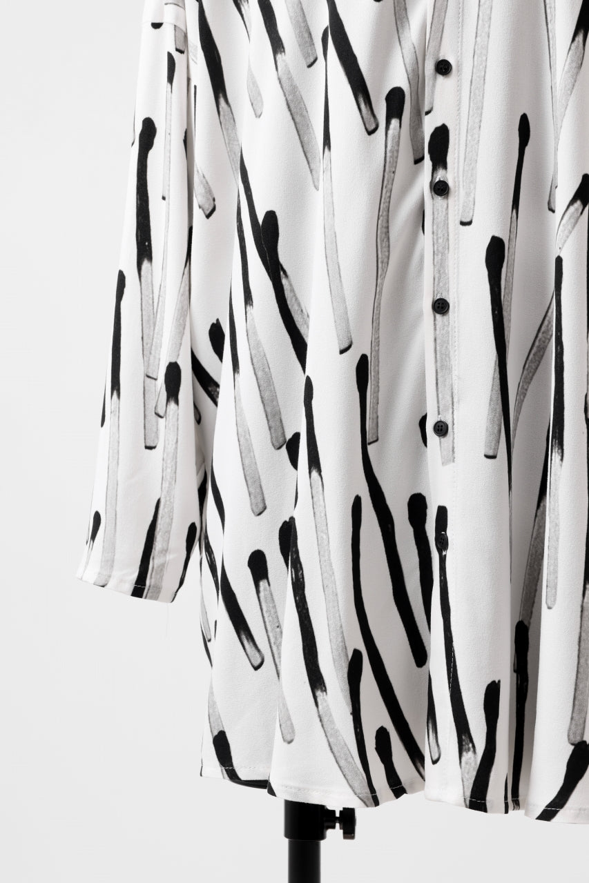 画像をギャラリービューアに読み込む, PAL OFFNER OVER SIZED SHIRT / VISCOSE (MATCHES PRINT)