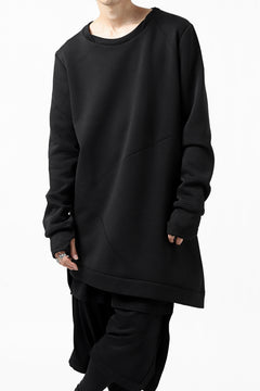 Load image into Gallery viewer, FIRST AID TO THE INJURED PRAGN SWEAT LONG TOPS / BRUSHED BACK TERRY (BLACK)