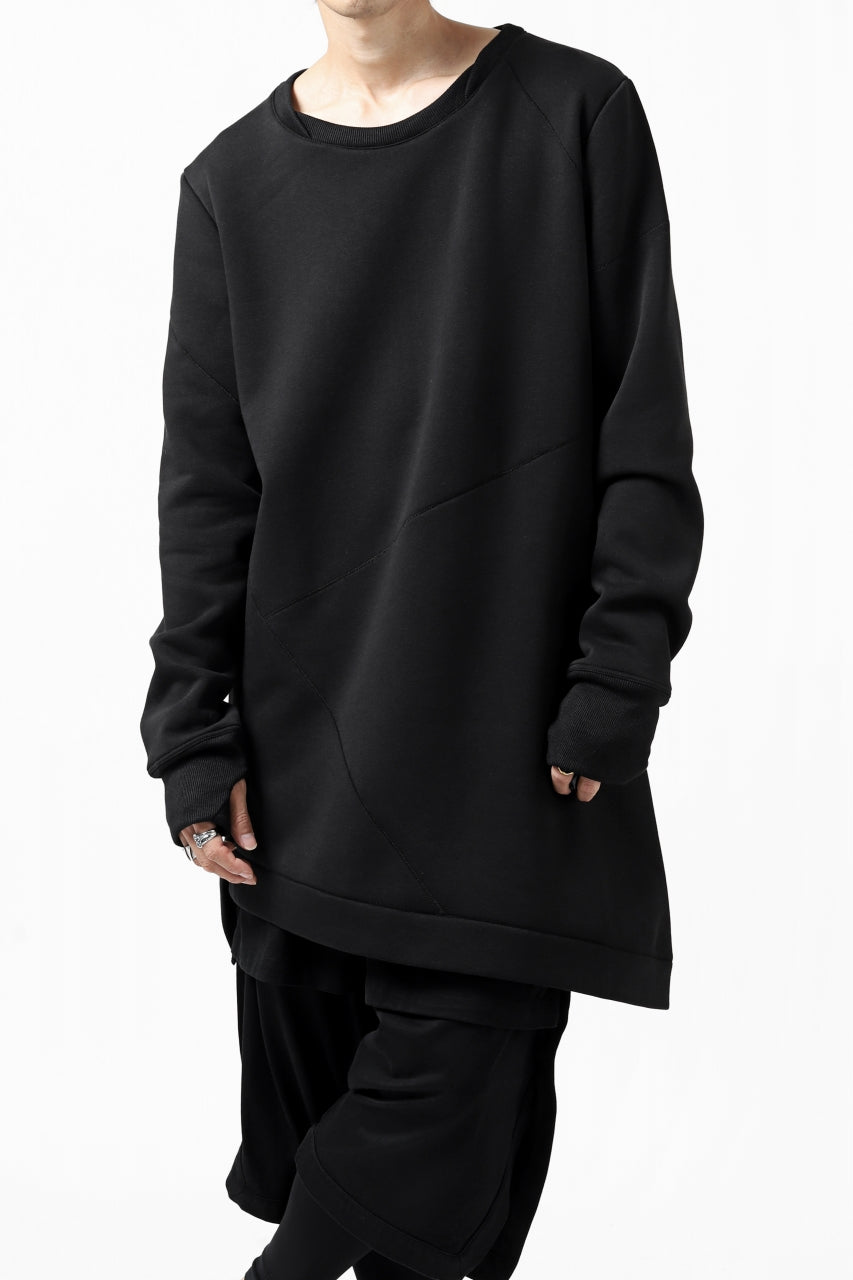 Load image into Gallery viewer, FIRST AID TO THE INJURED PRAGN SWEAT LONG TOPS / BRUSHED BACK TERRY (BLACK)