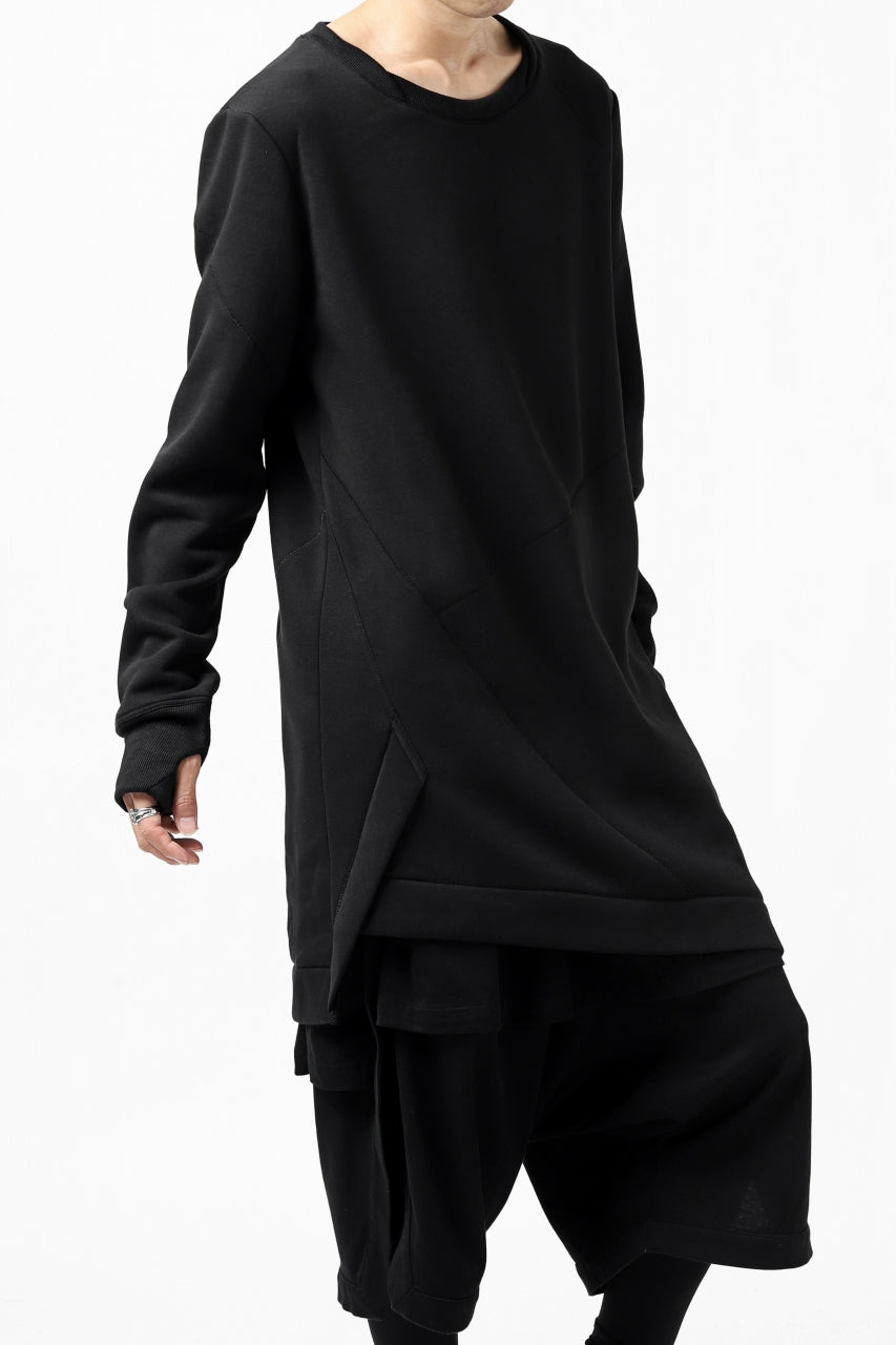 Load image into Gallery viewer, FIRST AID TO THE INJURED PRAGN SWEAT LONG TOPS / BRUSHED BACK TERRY (BLACK)