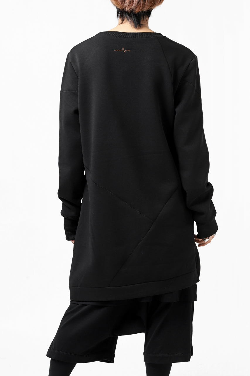 Load image into Gallery viewer, FIRST AID TO THE INJURED PRAGN SWEAT LONG TOPS / BRUSHED BACK TERRY (BLACK)