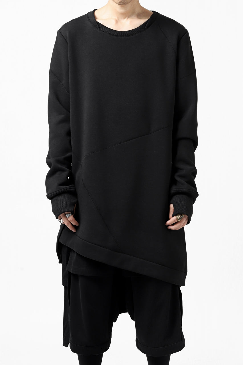 Load image into Gallery viewer, FIRST AID TO THE INJURED PRAGN SWEAT LONG TOPS / BRUSHED BACK TERRY (BLACK)