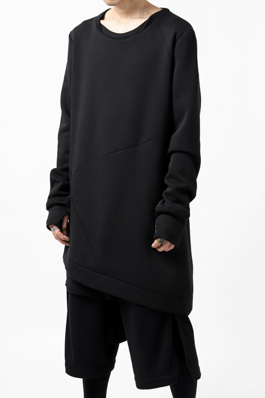Load image into Gallery viewer, FIRST AID TO THE INJURED PRAGN SWEAT LONG TOPS / BRUSHED BACK TERRY (BLACK)