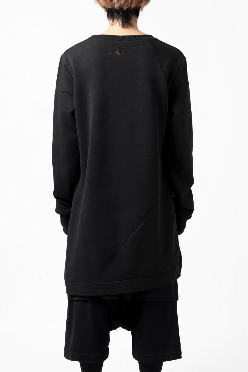 Load image into Gallery viewer, FIRST AID TO THE INJURED PRAGN SWEAT LONG TOPS / BRUSHED BACK TERRY (BLACK)