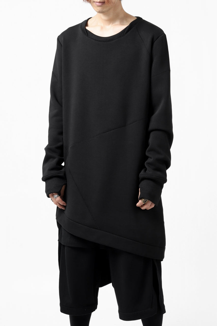 Load image into Gallery viewer, FIRST AID TO THE INJURED PRAGN SWEAT LONG TOPS / BRUSHED BACK TERRY (BLACK)