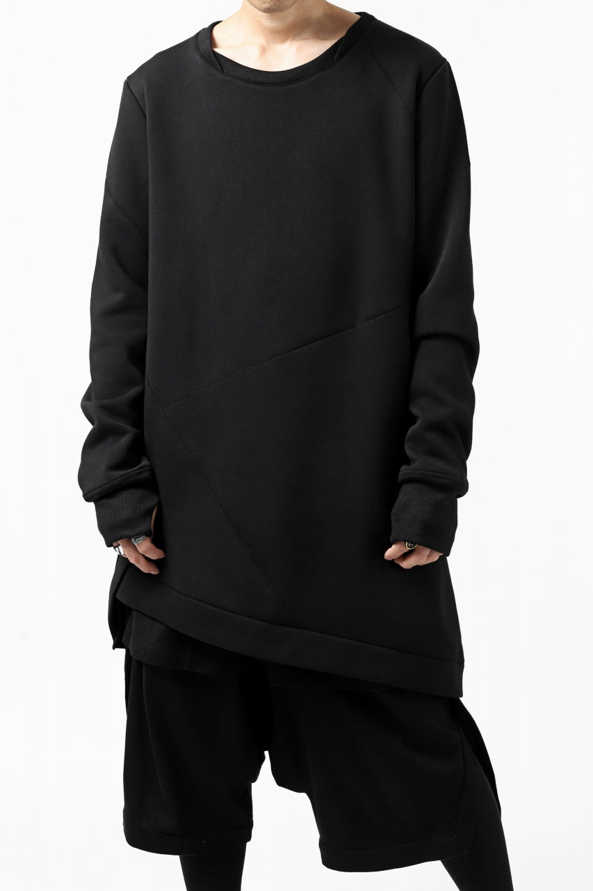 Load image into Gallery viewer, FIRST AID TO THE INJURED PRAGN SWEAT LONG TOPS / BRUSHED BACK TERRY (BLACK)