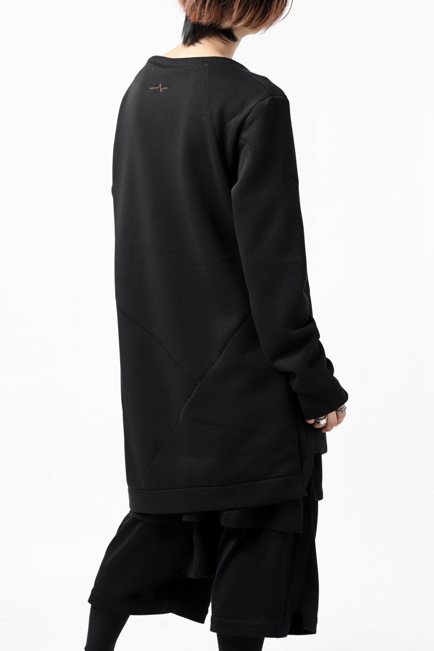 Load image into Gallery viewer, FIRST AID TO THE INJURED PRAGN SWEAT LONG TOPS / BRUSHED BACK TERRY (BLACK)