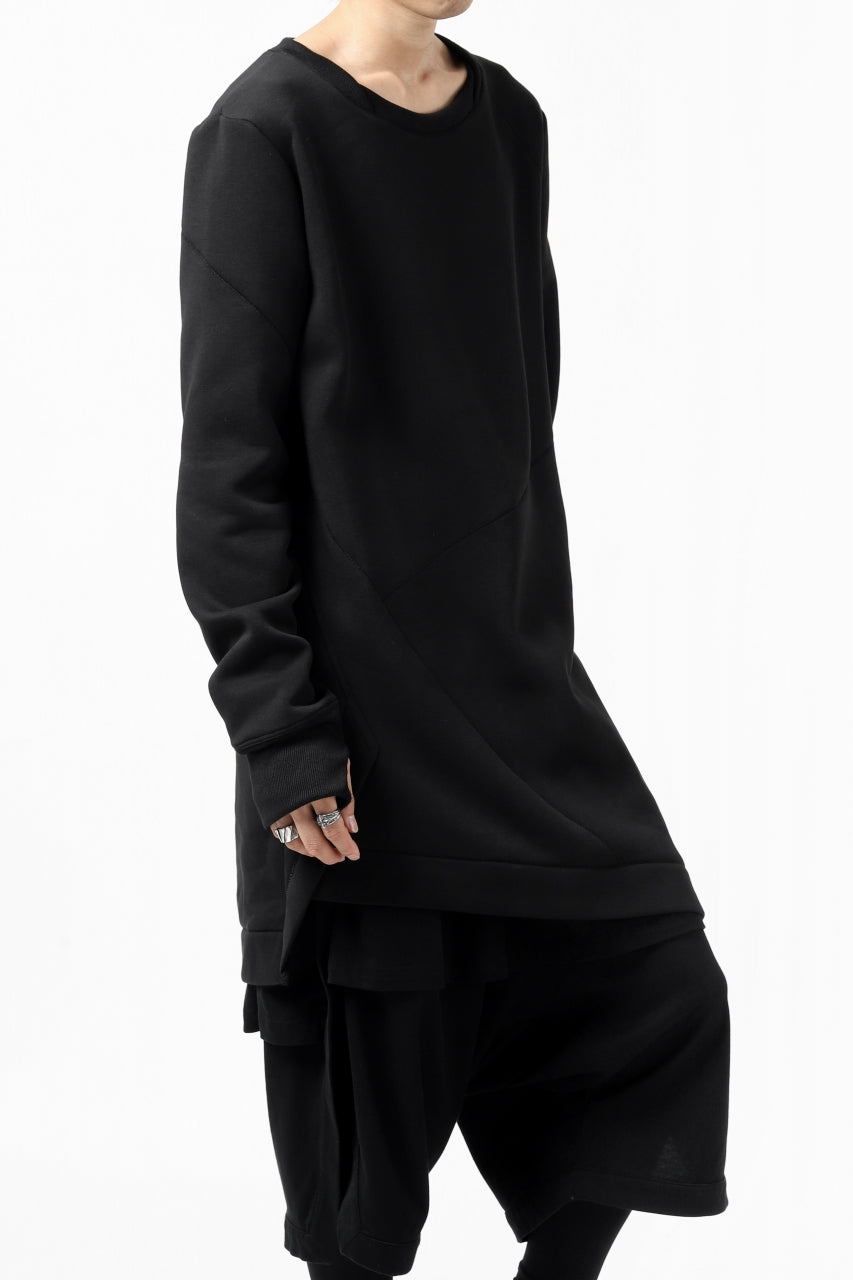 Load image into Gallery viewer, FIRST AID TO THE INJURED PRAGN SWEAT LONG TOPS / BRUSHED BACK TERRY (BLACK)