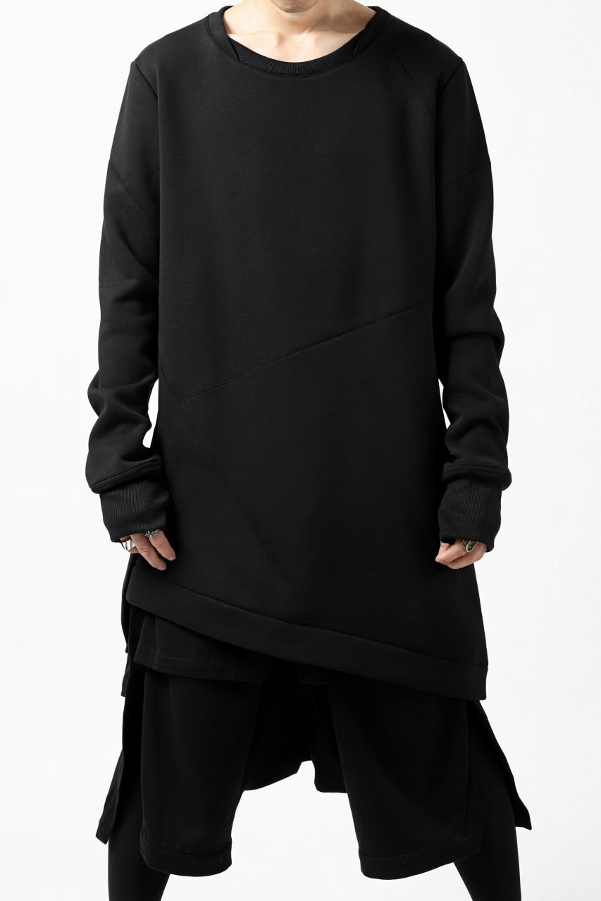 Load image into Gallery viewer, FIRST AID TO THE INJURED PRAGN SWEAT LONG TOPS / BRUSHED BACK TERRY (BLACK)