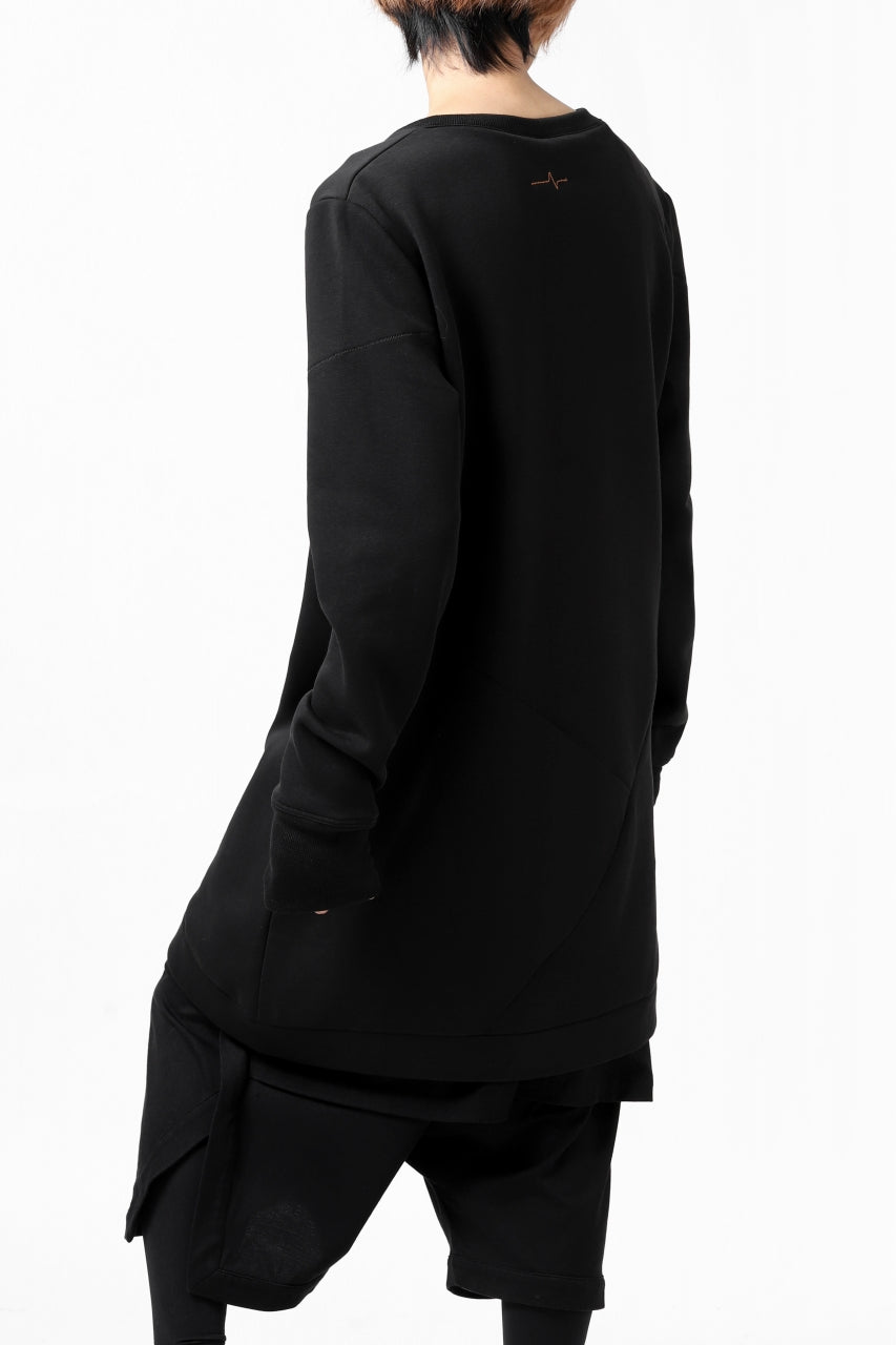 Load image into Gallery viewer, FIRST AID TO THE INJURED PRAGN SWEAT LONG TOPS / BRUSHED BACK TERRY (BLACK)