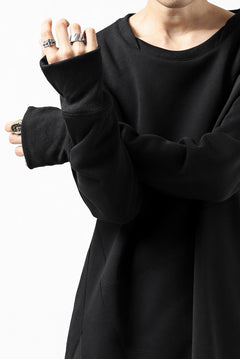 Load image into Gallery viewer, FIRST AID TO THE INJURED PRAGN SWEAT LONG TOPS / BRUSHED BACK TERRY (BLACK)