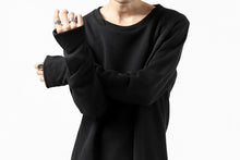 Load image into Gallery viewer, FIRST AID TO THE INJURED PRAGN SWEAT LONG TOPS / BRUSHED BACK TERRY (BLACK)
