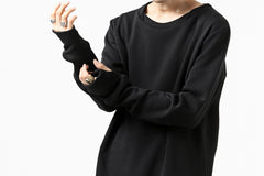 Load image into Gallery viewer, FIRST AID TO THE INJURED PRAGN SWEAT LONG TOPS / BRUSHED BACK TERRY (BLACK)