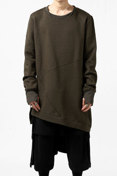 Load image into Gallery viewer, FIRST AID TO THE INJURED PRAGN SWEAT LONG TOPS / BRUSHED BACK TERRY (MOSS)