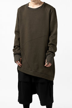 Load image into Gallery viewer, FIRST AID TO THE INJURED PRAGN SWEAT LONG TOPS / BRUSHED BACK TERRY (MOSS)
