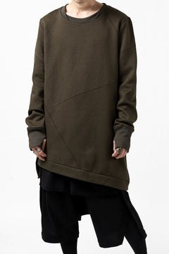 Load image into Gallery viewer, FIRST AID TO THE INJURED PRAGN SWEAT LONG TOPS / BRUSHED BACK TERRY (MOSS)