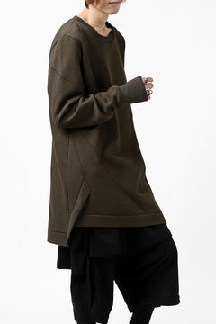 Load image into Gallery viewer, FIRST AID TO THE INJURED PRAGN SWEAT LONG TOPS / BRUSHED BACK TERRY (MOSS)
