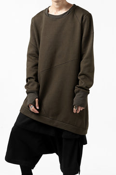 Load image into Gallery viewer, FIRST AID TO THE INJURED PRAGN SWEAT LONG TOPS / BRUSHED BACK TERRY (MOSS)