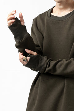 Load image into Gallery viewer, FIRST AID TO THE INJURED PRAGN SWEAT LONG TOPS / BRUSHED BACK TERRY (MOSS)