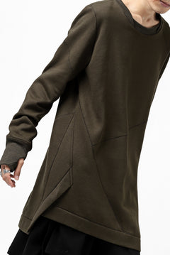 Load image into Gallery viewer, FIRST AID TO THE INJURED PRAGN SWEAT LONG TOPS / BRUSHED BACK TERRY (MOSS)