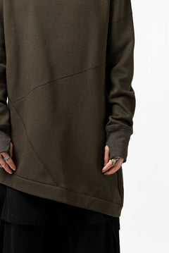 Load image into Gallery viewer, FIRST AID TO THE INJURED PRAGN SWEAT LONG TOPS / BRUSHED BACK TERRY (MOSS)