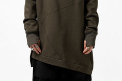 Load image into Gallery viewer, FIRST AID TO THE INJURED PRAGN SWEAT LONG TOPS / BRUSHED BACK TERRY (MOSS)
