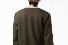 Load image into Gallery viewer, FIRST AID TO THE INJURED PRAGN SWEAT LONG TOPS / BRUSHED BACK TERRY (MOSS)