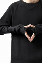 Load image into Gallery viewer, FIRST AID TO THE INJURED SJENSE LAYERED SLEEVE TOPS / WAFFEL + RIB JERSEY (BLACK)