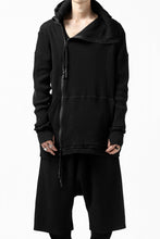 Load image into Gallery viewer, FIRST AID TO THE INJURED CURCULIO ZIP HOODIE / WAFFEL JERSEY (BLACK)