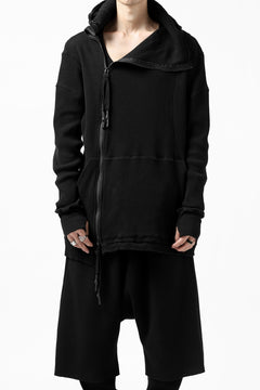 Load image into Gallery viewer, FIRST AID TO THE INJURED CURCULIO ZIP HOODIE / WAFFEL JERSEY (BLACK)