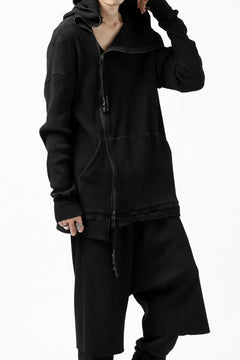 Load image into Gallery viewer, FIRST AID TO THE INJURED CURCULIO ZIP HOODIE / WAFFEL JERSEY (BLACK)